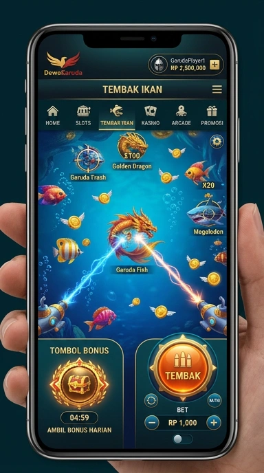 Cuplikan layar menu unduhan dewagaruda untuk perangkat Android